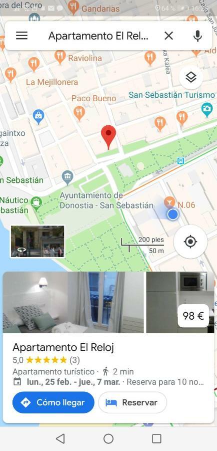 Apartamento El Reloj 圣塞瓦斯蒂安 外观 照片